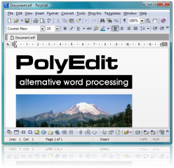PolyEdit Word Processor - Screenshot